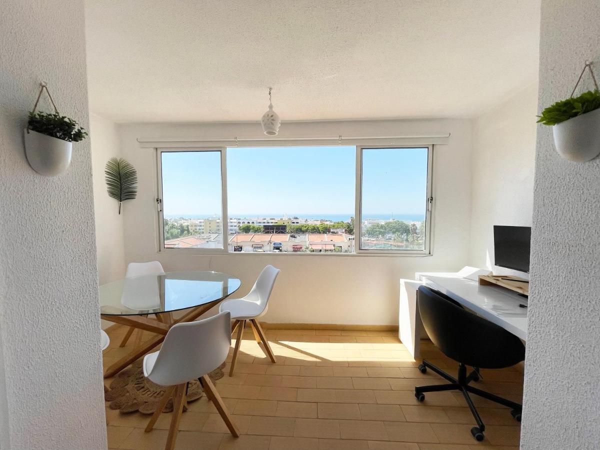 Panoramic Seaview - 2 Bedroom, Main Ave, 15 Min Walk Beach, Workspace Albufeira Exterior foto